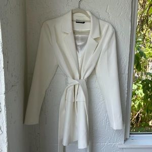 White blazer dress